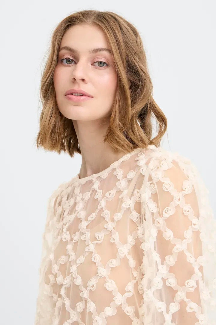 Elki Blouse - Almond Milk
