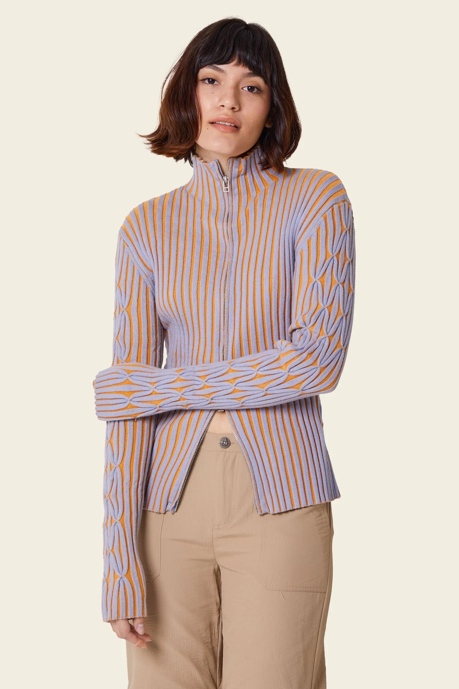 Eve Jacquard Zip Up