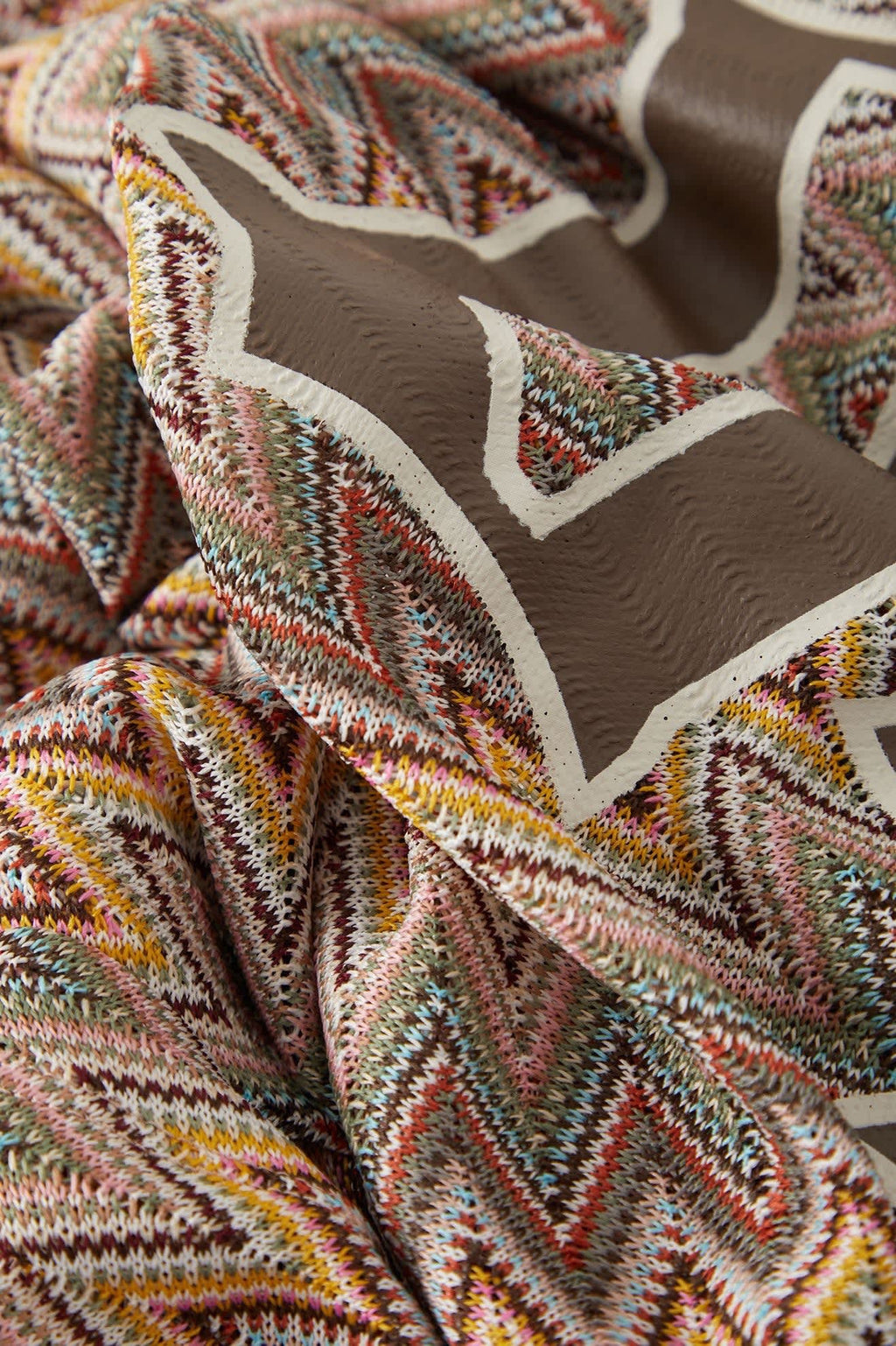 Football Oversized Mesh Jersey - Multicolour Zig Zag