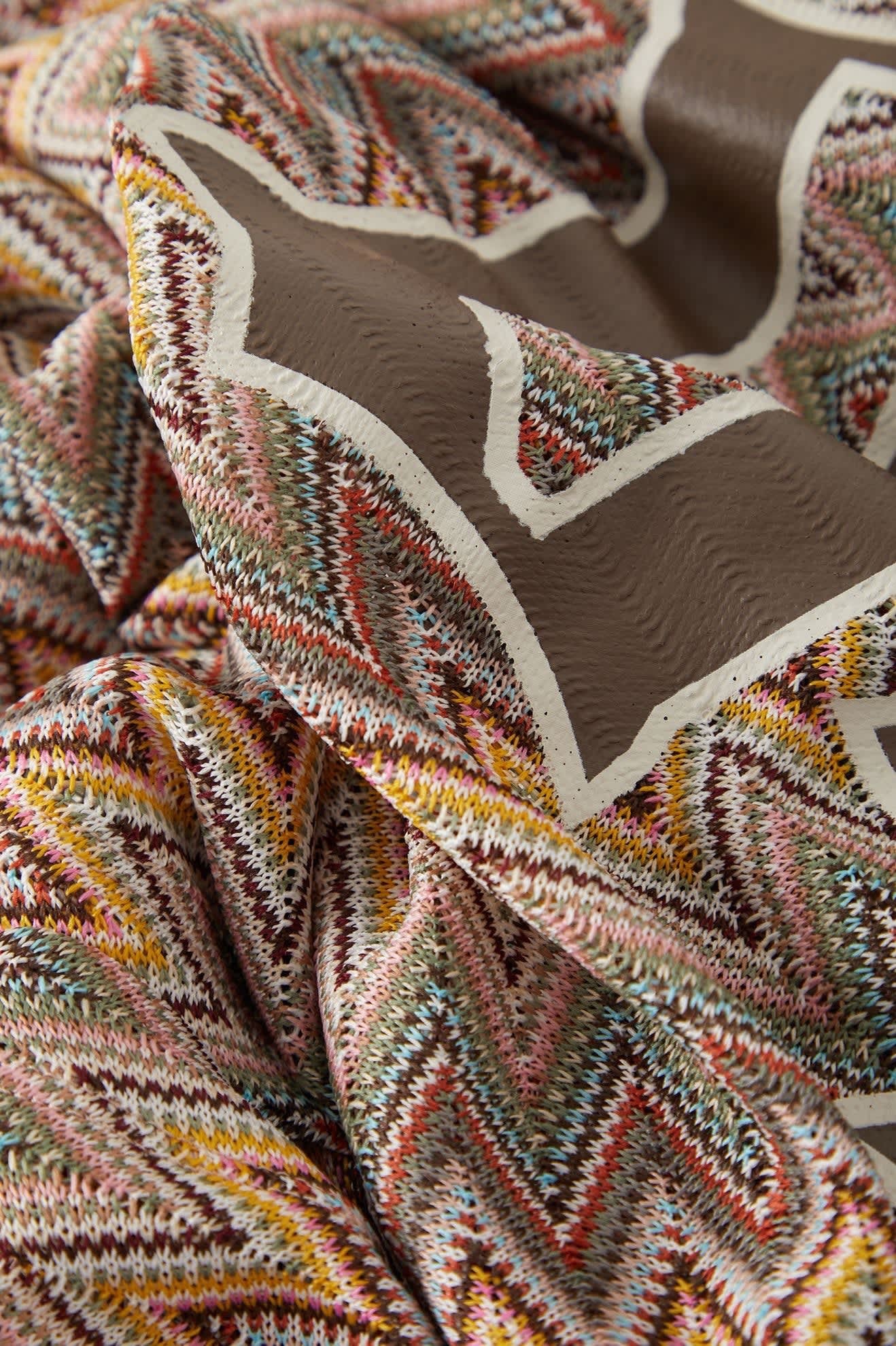 Football Oversized Mesh Jersey - Multicolour Zig Zag