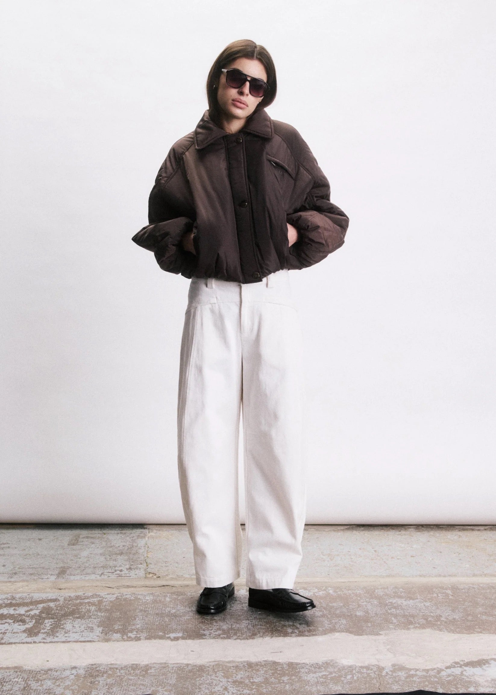 Neil Puffer Jacket - Chocolat