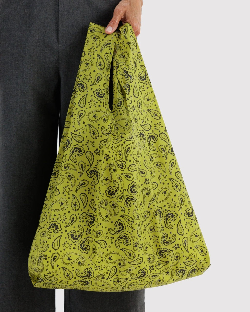 Standard Baggu - Chartreuse Paisley