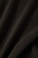 Varsity Football Mesh T Shirt - Washed Black
