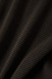 Varsity Football Mesh T Shirt - Washed Black