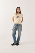 Mid Century Ranch Slim Crew Tee - Whitecap