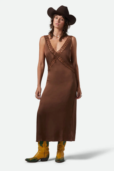 The Ridge Slip Dress - Pinecone Brown