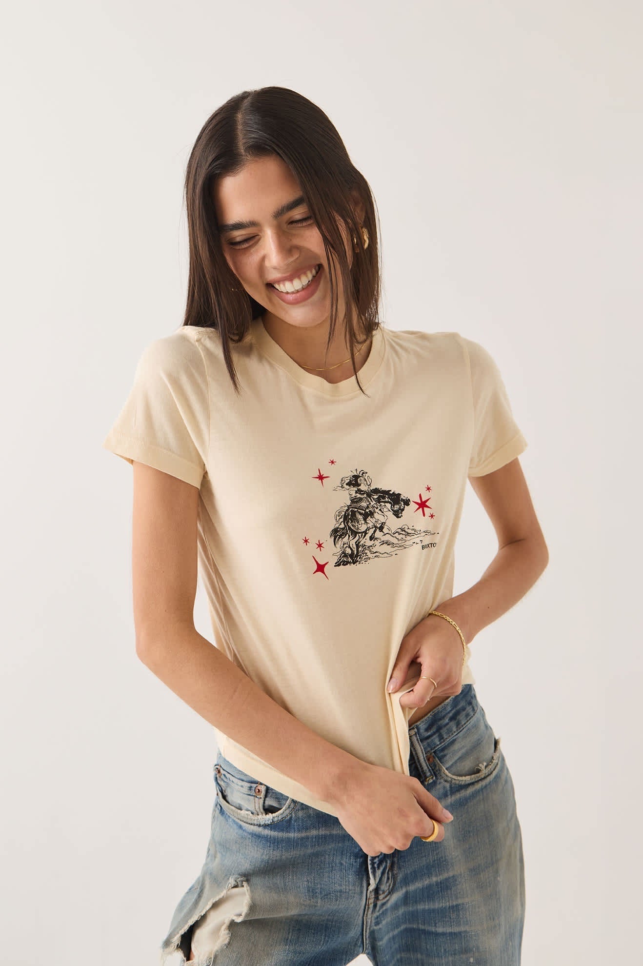 Mid Century Ranch Slim Crew Tee - Whitecap