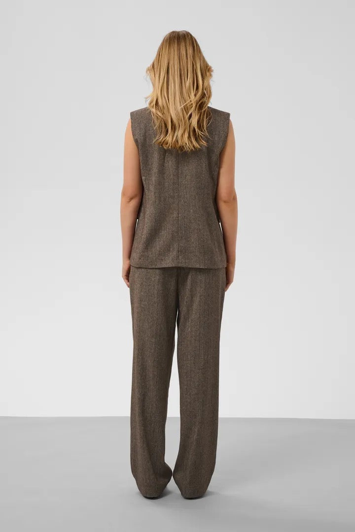 Kango Waistcoat - Ganache Herringbone