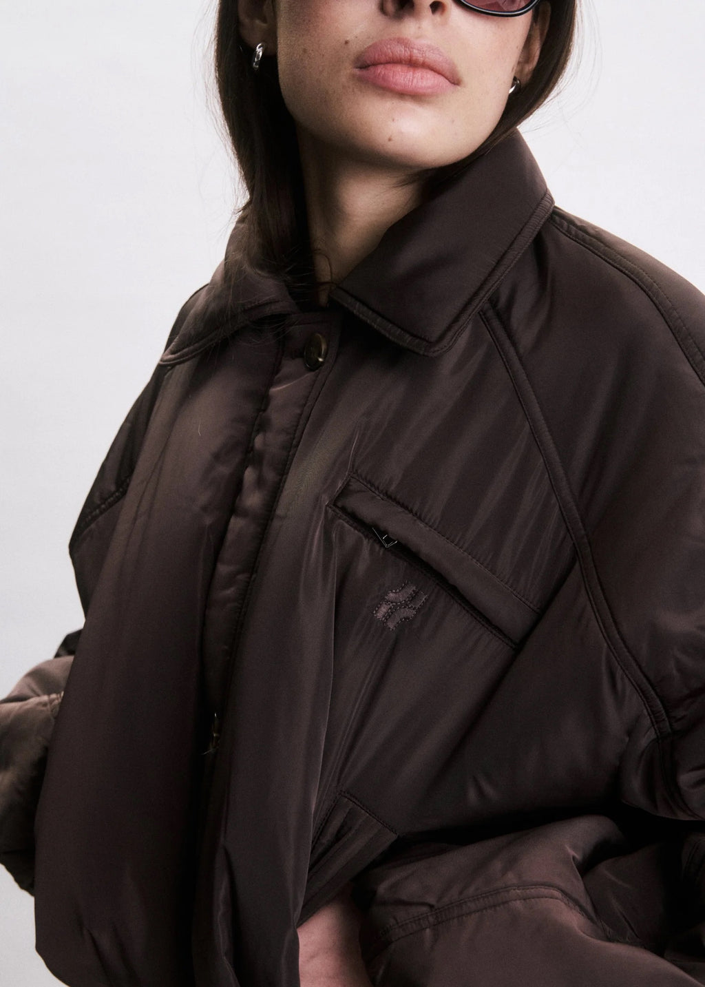 Neil Puffer Jacket - Chocolat