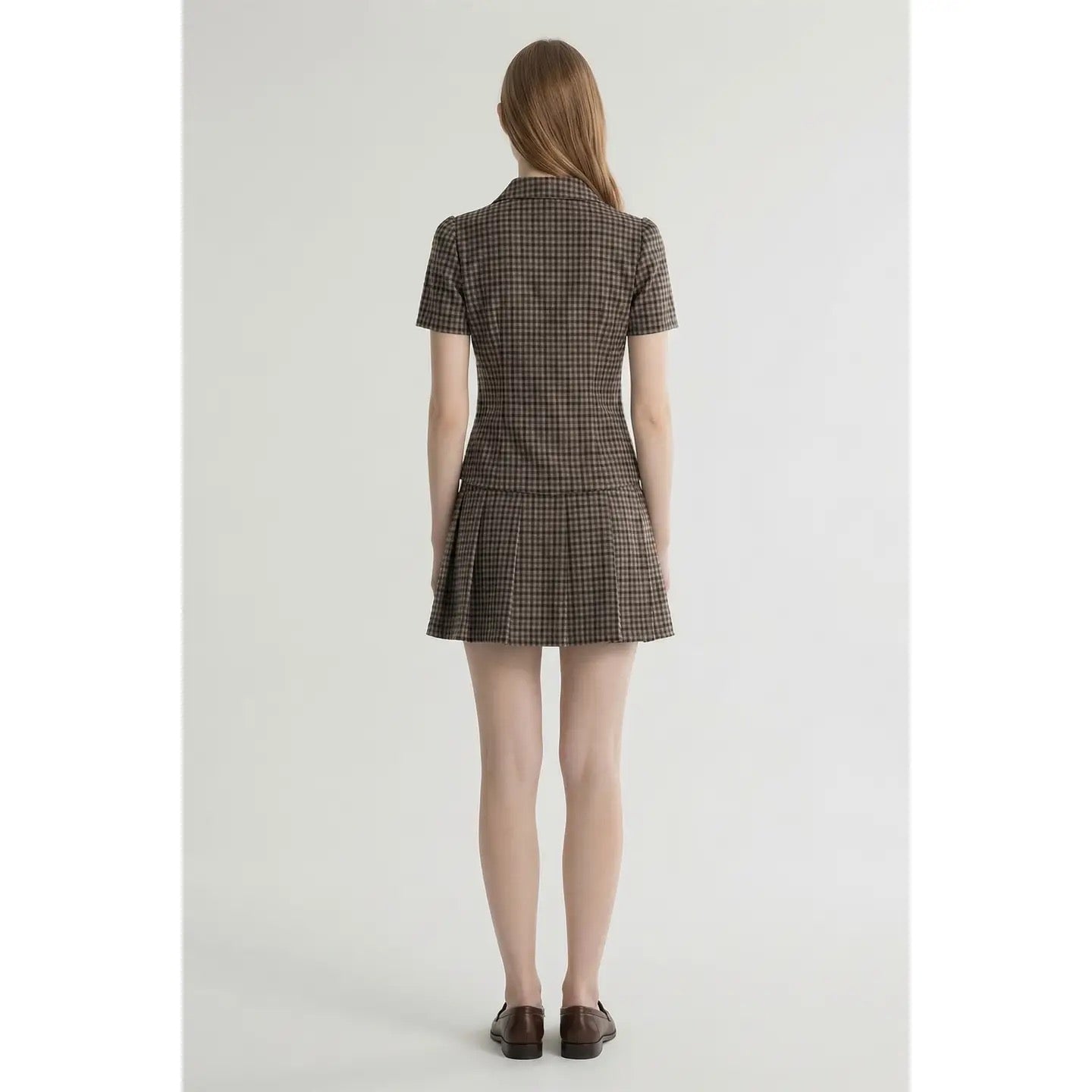 Baby Plaid Cutie Shirt - Black Check Plaid