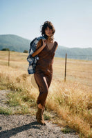 The Ridge Slip Dress - Pinecone Brown