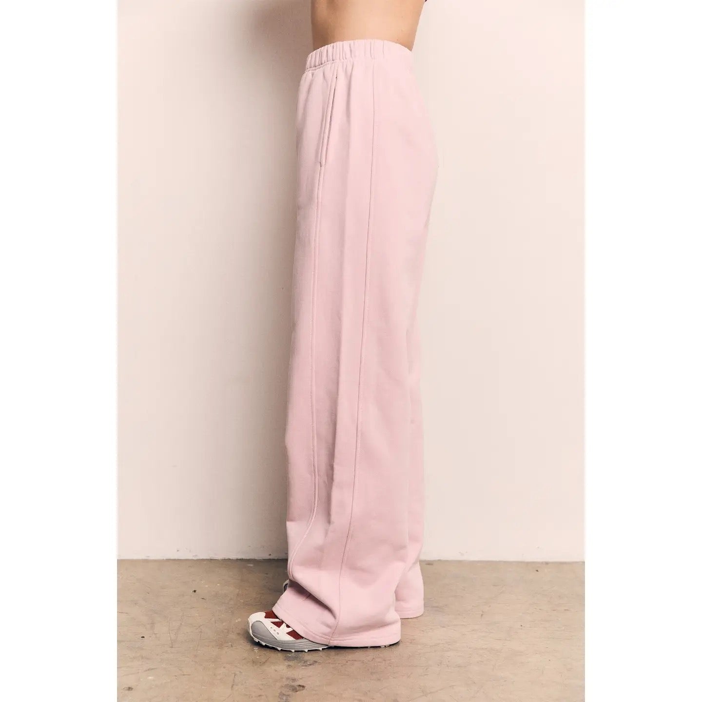 Organic Cotton Terry Wide Pants AAD318