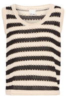 Birdis Top - Black/Almond Milk