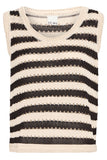 Birdis Top - Black/Almond Milk