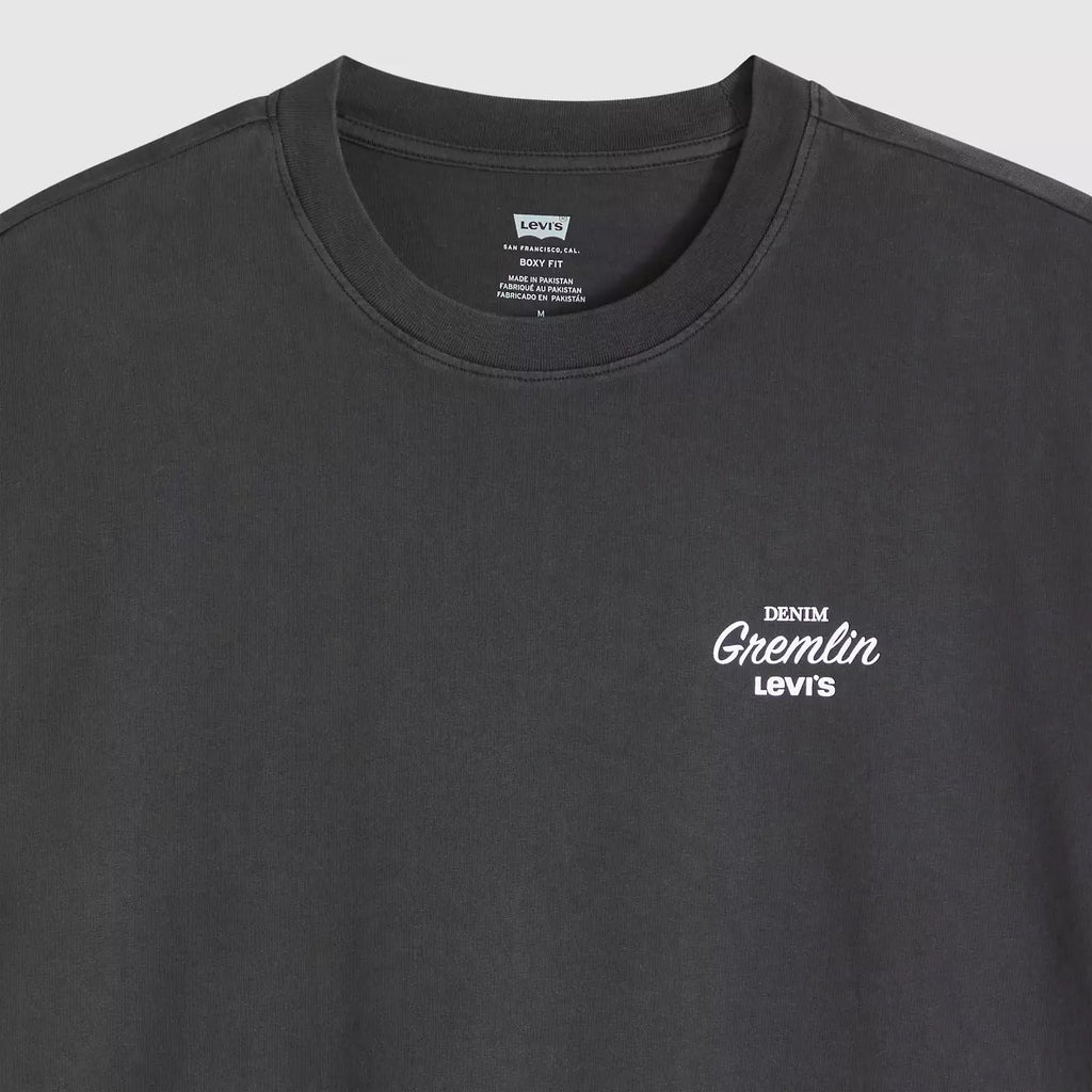 GR Boxy Tee - Coastal Creative Gremlin Jet Black