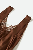 The Ridge Slip Dress - Pinecone Brown