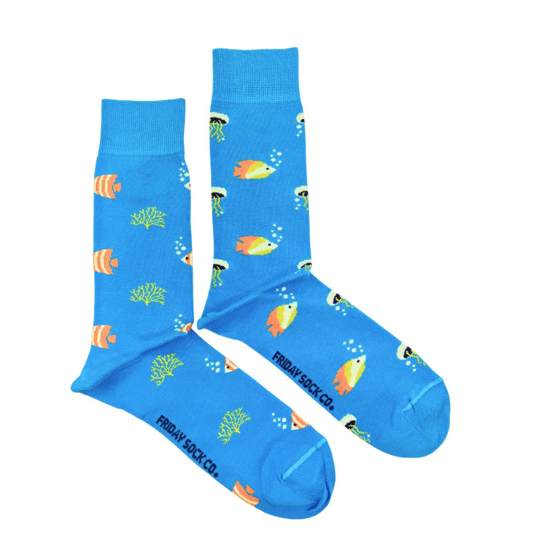 Ocean Life This Did Good Mismatched Sock M