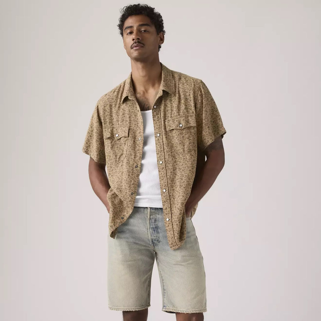 Relaxed Fit Western - Bran Floral Tiger's Eye