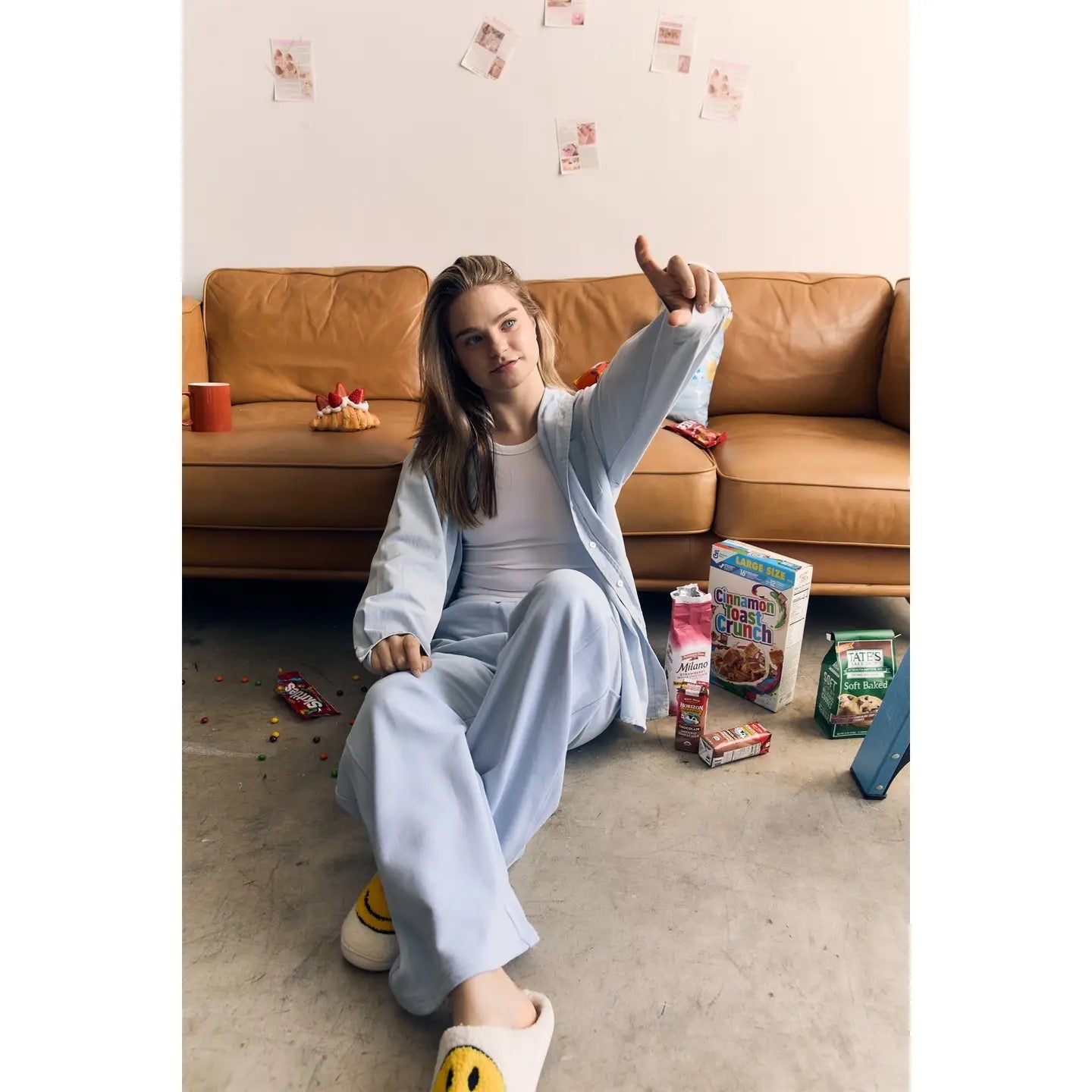 Organic Cotton Terry Wide Pants AAD318