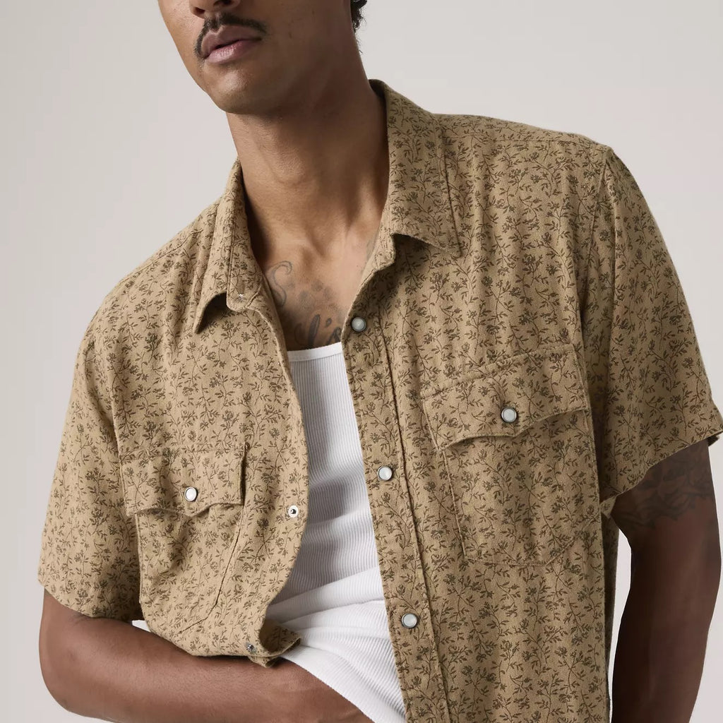 Relaxed Fit Western - Bran Floral Tiger's Eye