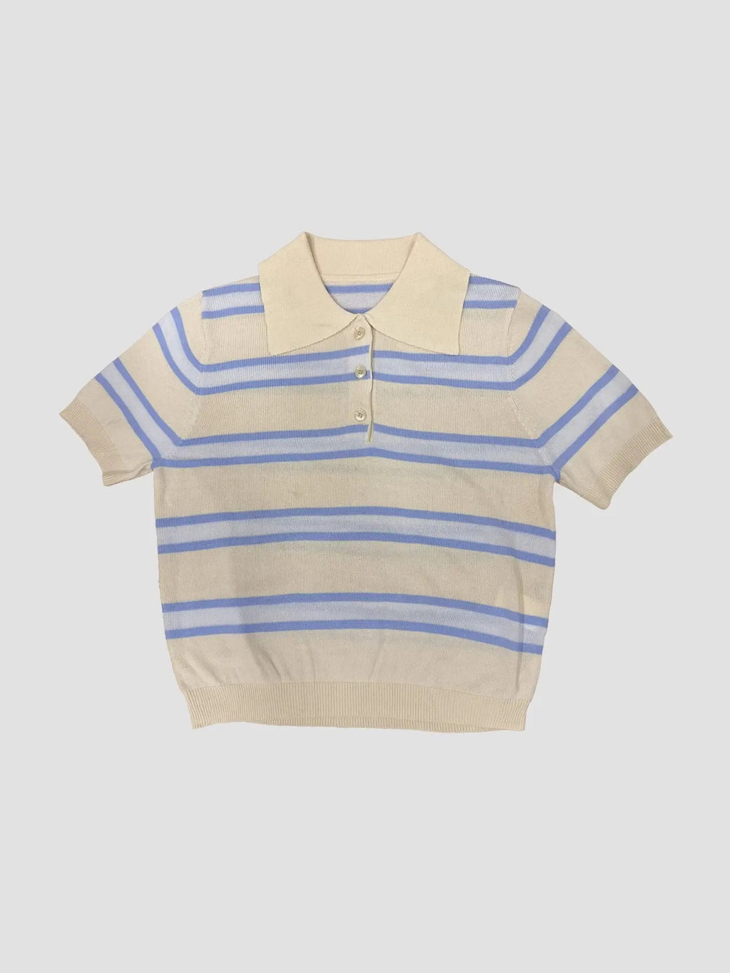 Striped Cropped Lightweight Summer Sweater