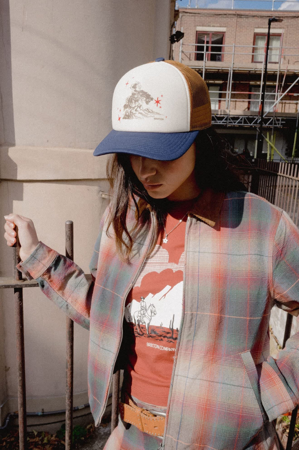 Great Springs Slim Crew Tee - Dark Brick