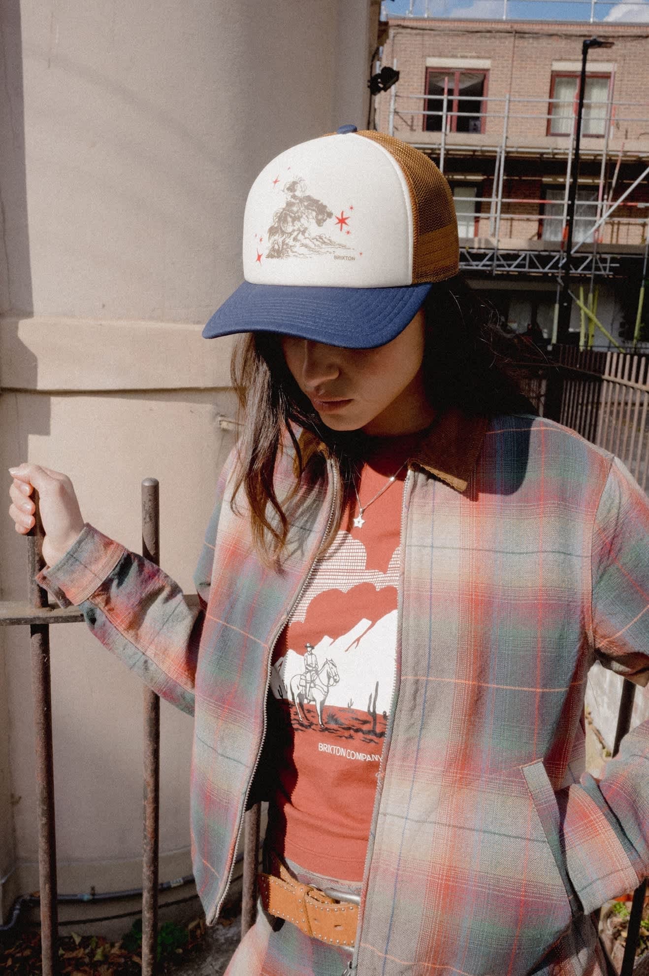 Great Springs Slim Crew Tee - Dark Brick