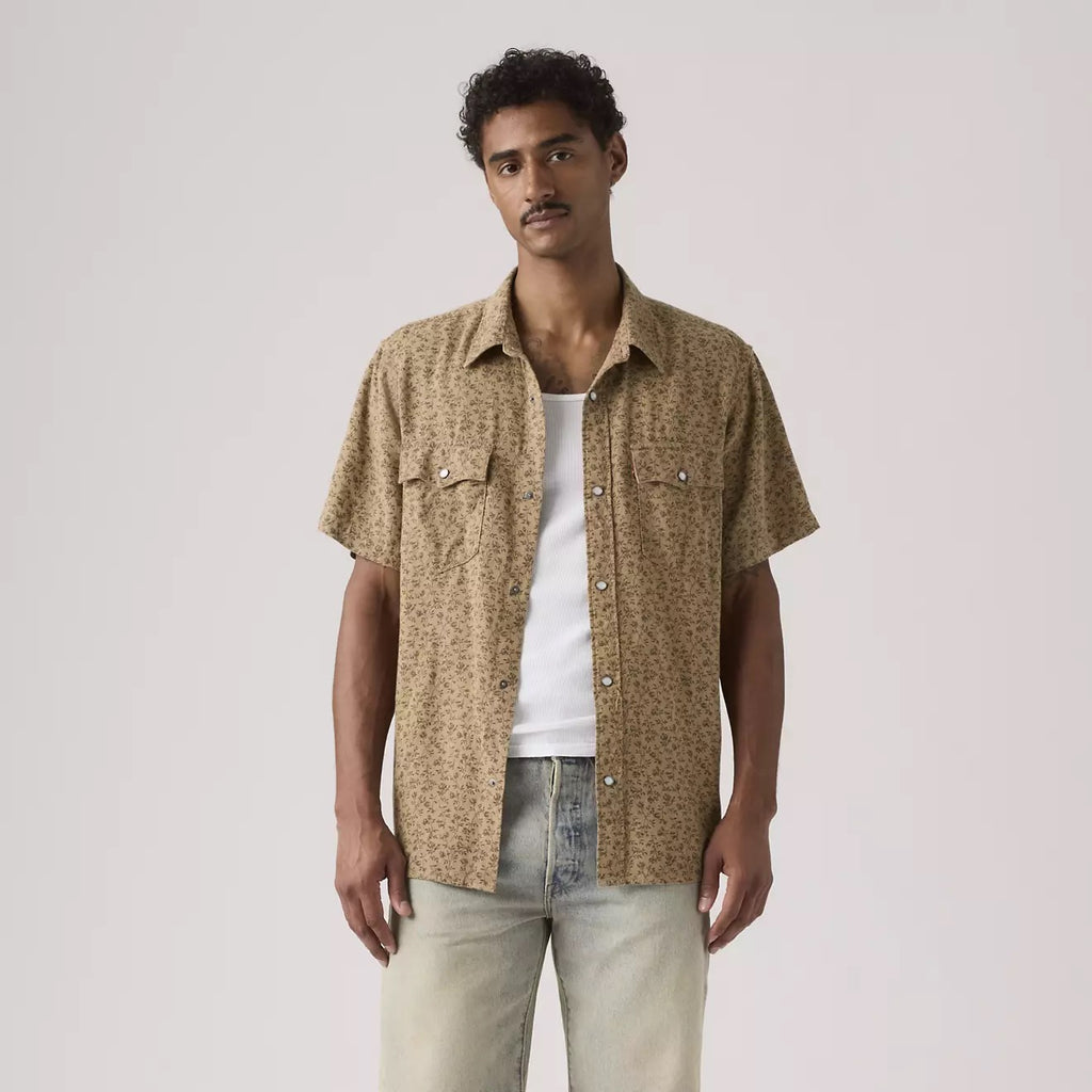 Relaxed Fit Western - Bran Floral Tiger's Eye