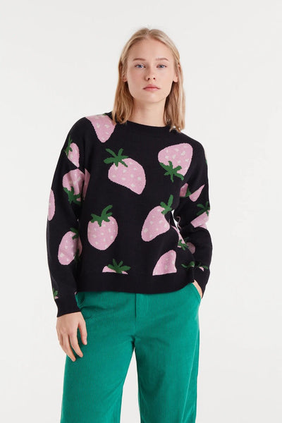 Morango Jumper Jacquard - Black Multi