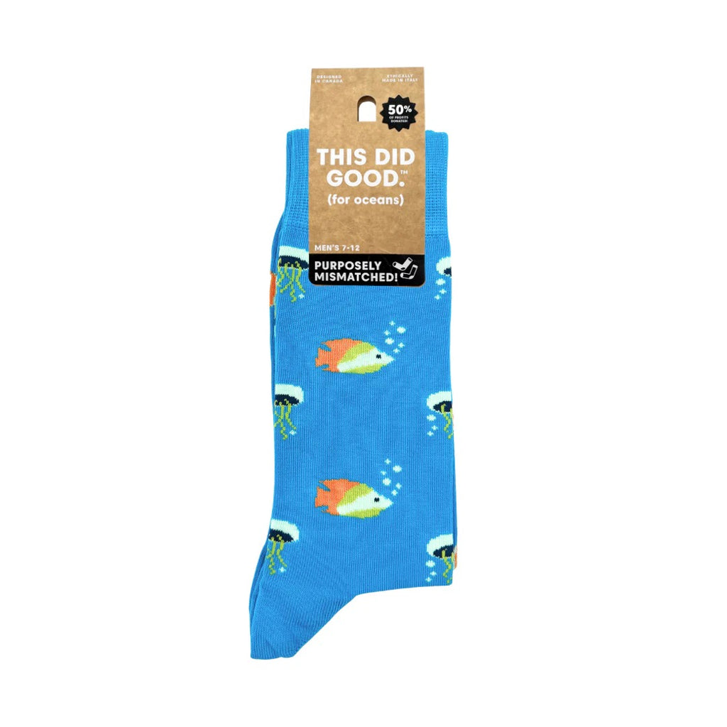 Ocean Life This Did Good Mismatched Sock M