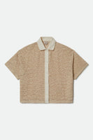 Camp Mesh Button Down Short Sleeve - Off White