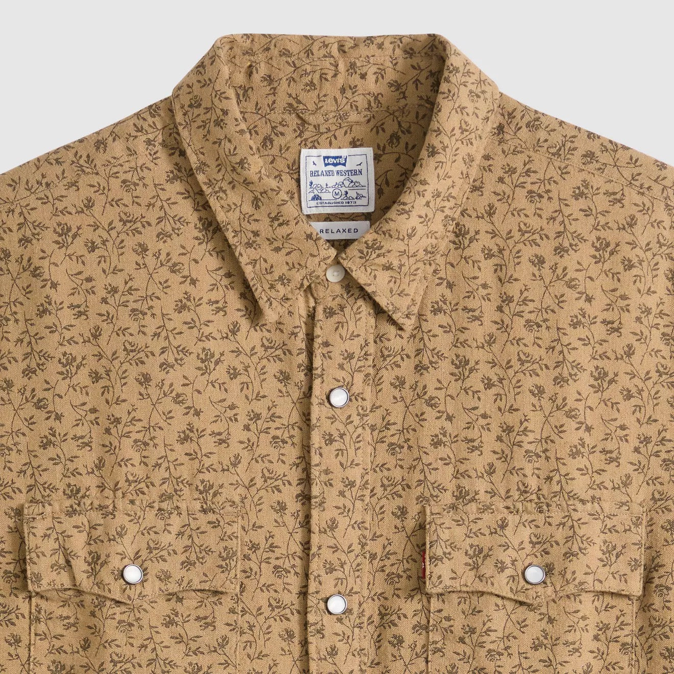 Relaxed Fit Western - Bran Floral Tiger's Eye