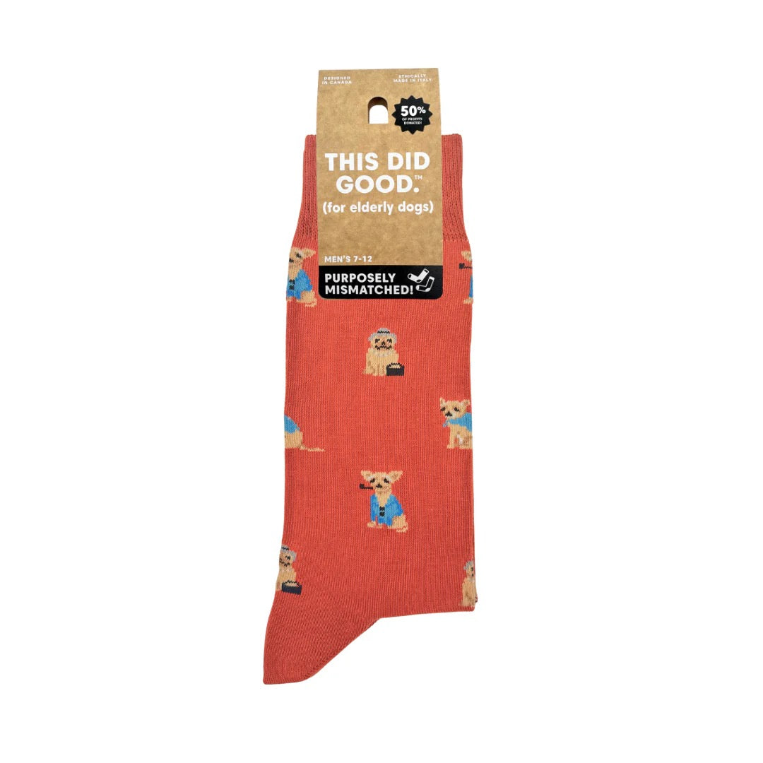 Old Doggies This Did Good Mismatched Sock M