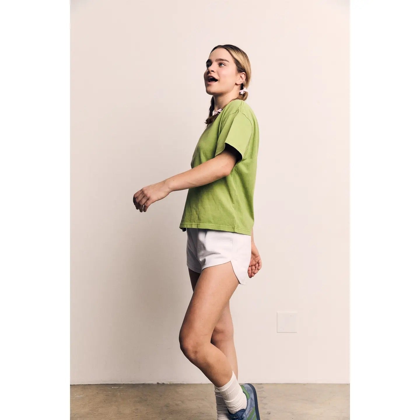Mineral Washed Loose Fit Cotton Jersey Tee AAD097