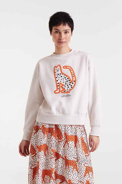 Cat Lover Since Forever Sweatshirt - Off White