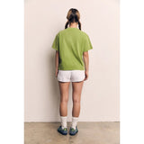 Mineral Washed Loose Fit Cotton Jersey Tee AAD097