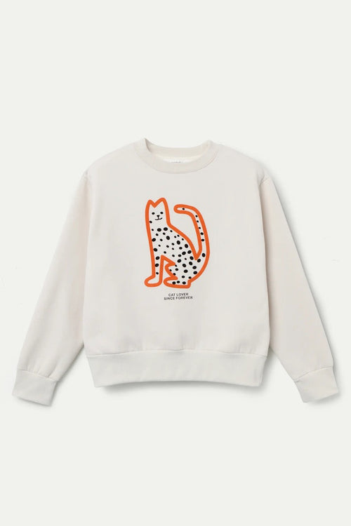 Cat Lover Since Forever Sweatshirt - Off White
