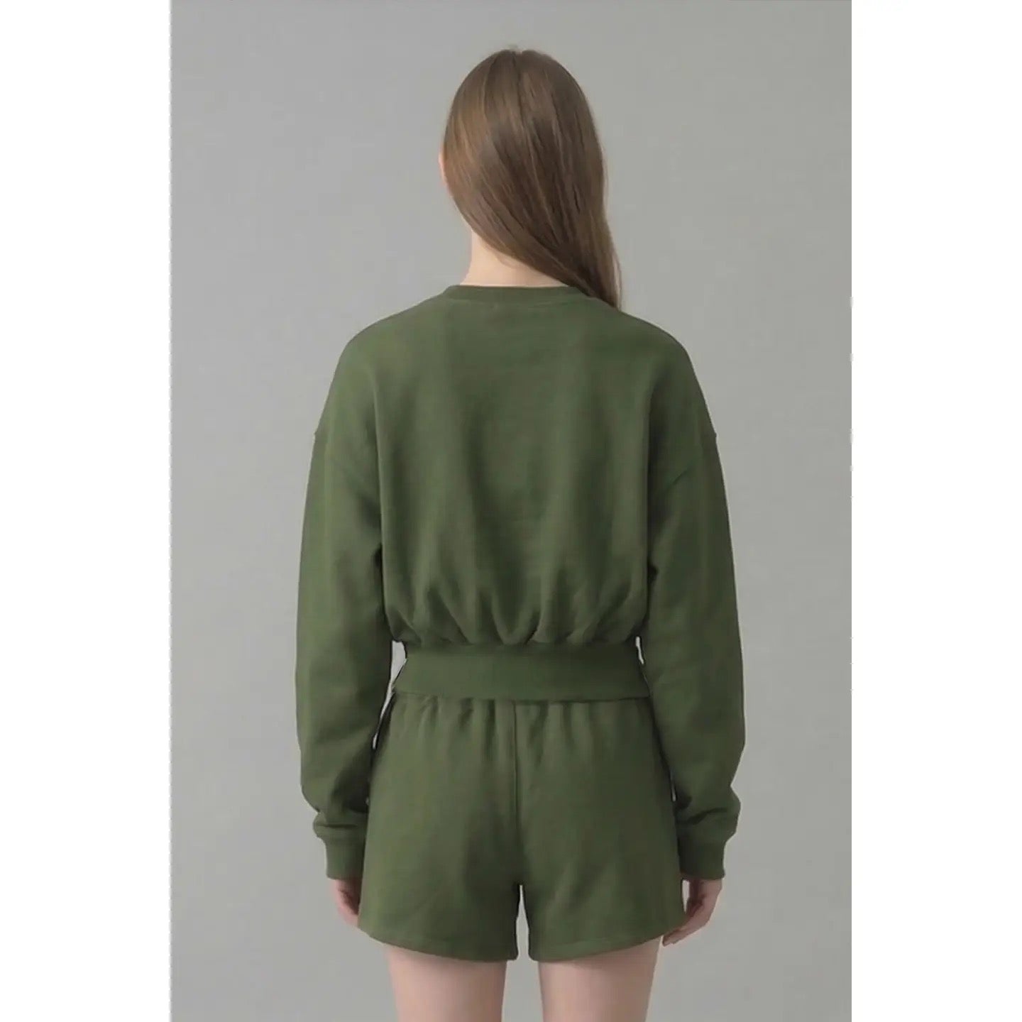 Pre-Shrunk Cotton Terry Balloon Sleeve Sweatshirt