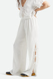 Seaside Eyelet Wide Leg Pant - Off White