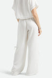 Seaside Eyelet Wide Leg Pant - Off White