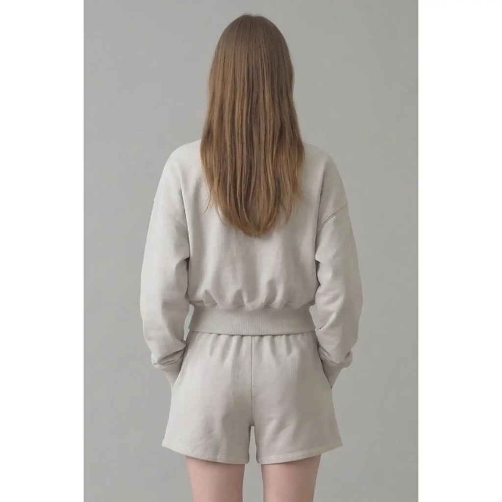 Pre-Shrunk Cotton Terry Balloon Sleeve Sweatshirt