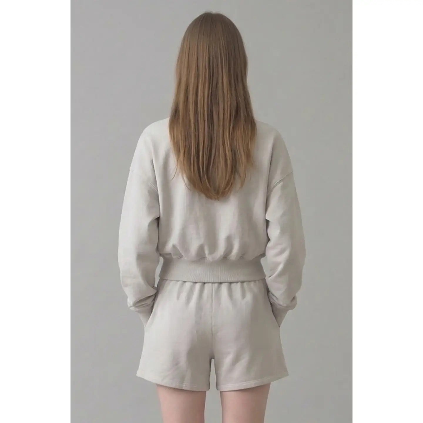 Pre-Shrunk Cotton Terry Balloon Sleeve Sweatshirt