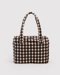 Small Cloud Carry On - Blurred Gingham Brown
