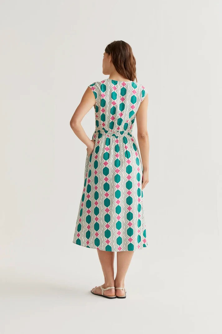 Geometric Midi Dress