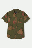 Charter Print Short Sleeve Woven - Ivy Green/Painterly Floral