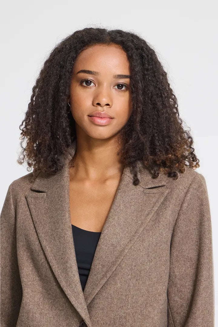 Jannet Jacket 10 - Taupe Grey Melange