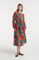 Ponziana Midi Dress - Red Multi