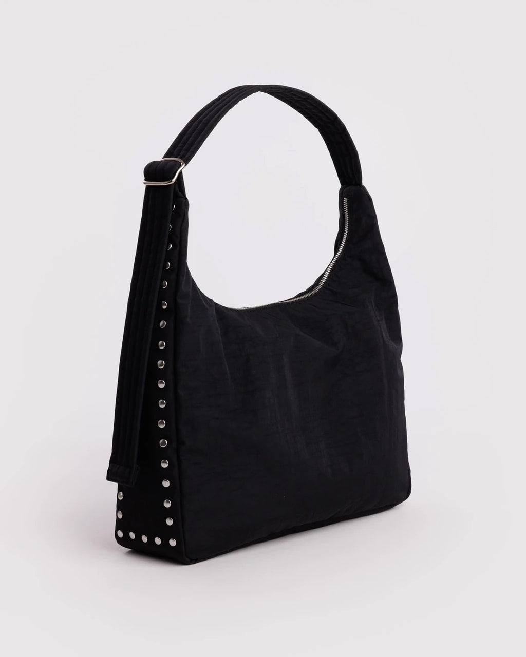 Nylon Shoulder Bag - Studs