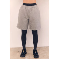 Mid Length Bermuda Shorts - Heather Grey