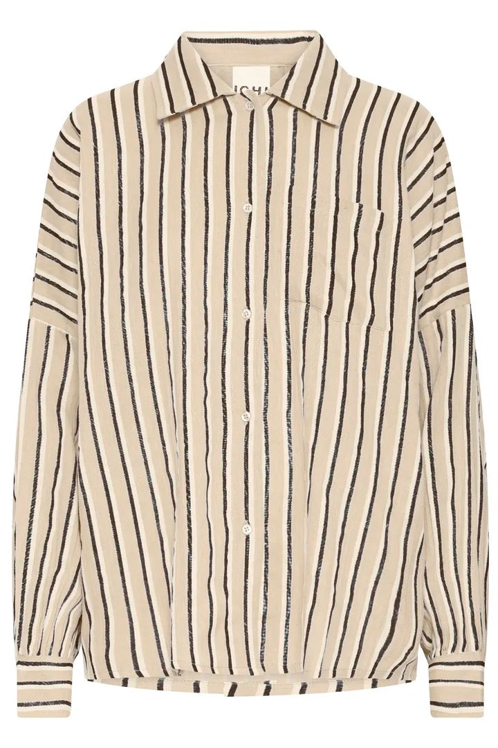 Foxa Striped Shirt - Meteorite
